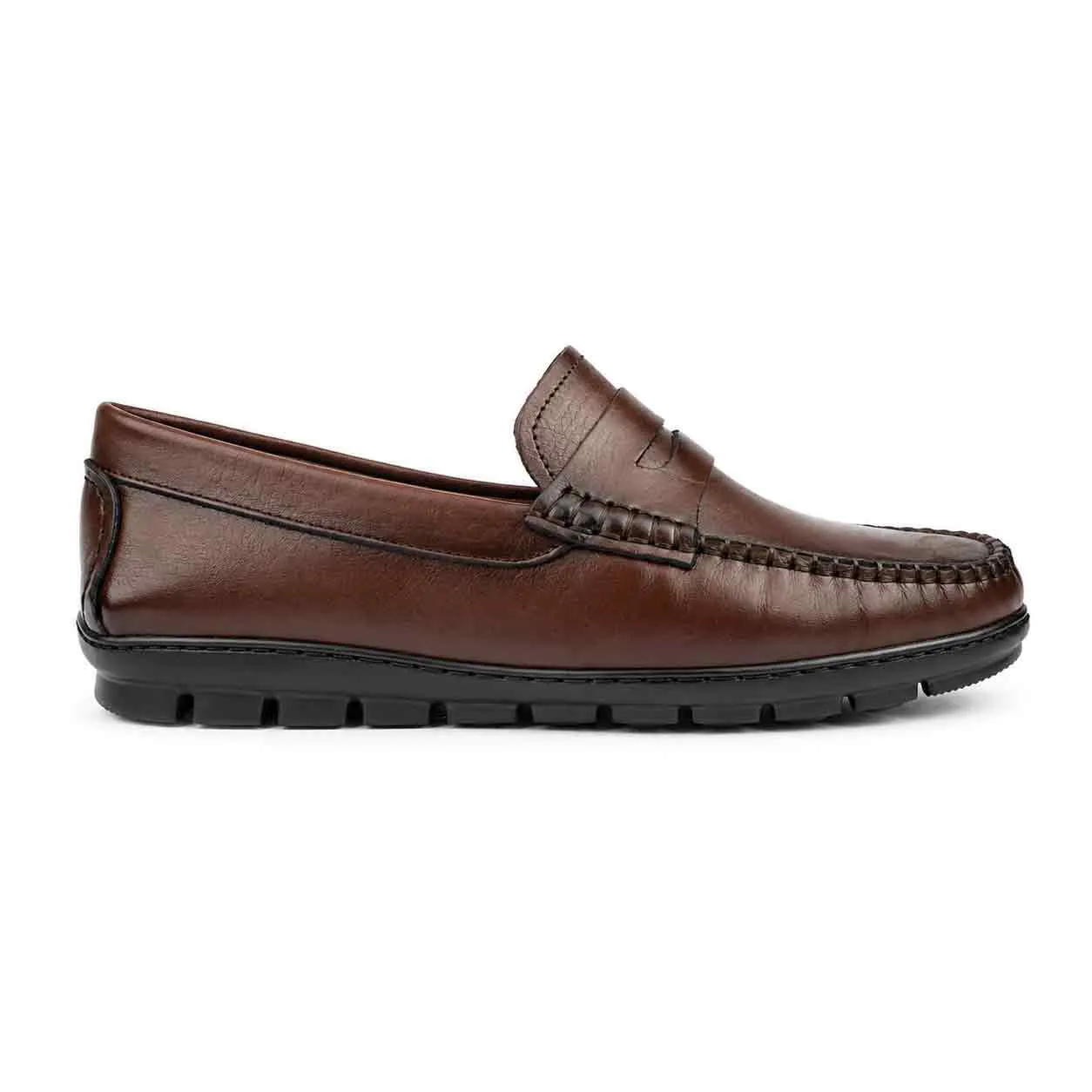 Mocassin pour homme 002 002 marron cuir   miniature